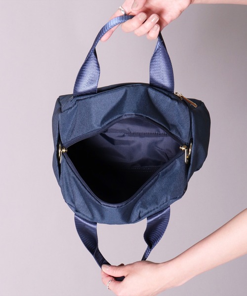 anello(アネロ)の「(LF)【anello】多収納 10ポケット ミニ ボストンバッグ(ショルダーバッグ・レディース・ライトグレー/ベージュ/ネイビー/ブラック・ONE SIZE)」の12枚目の写真