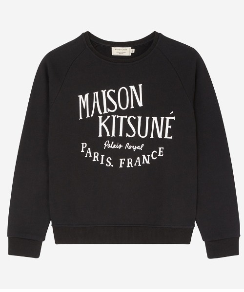 新品未使用　メゾンキツネ　スウェット　PALAIS  黒　Lサイズ Maison Kitsune（メゾンキツネ）の「SWEATSHIRT PALAIS ROYAL