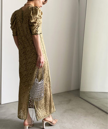 Ameri（アメリ）の「SHINE COATING LACE DRESS（ドレス）」 - WEAR 