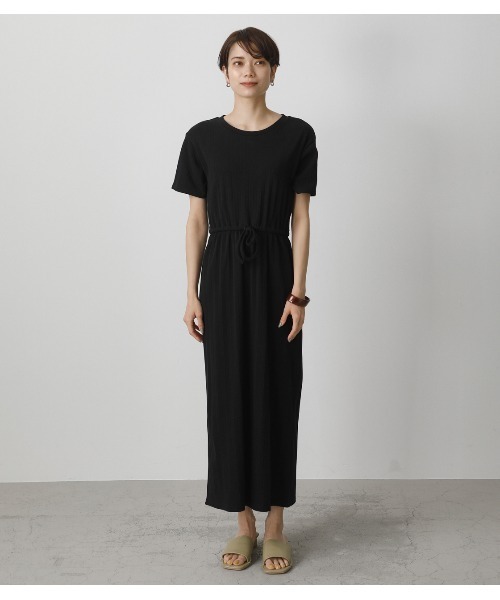 AZUL by moussy(アズールバイマウジー)の「RIB BLOUSING ONEPIECE/リブブラウジングワンピース(ワンピース・レディース・ブラック/ライトベージュ/カーキ/ダークオレンジ・MEDIUM/SMALL)」の17枚目の写真