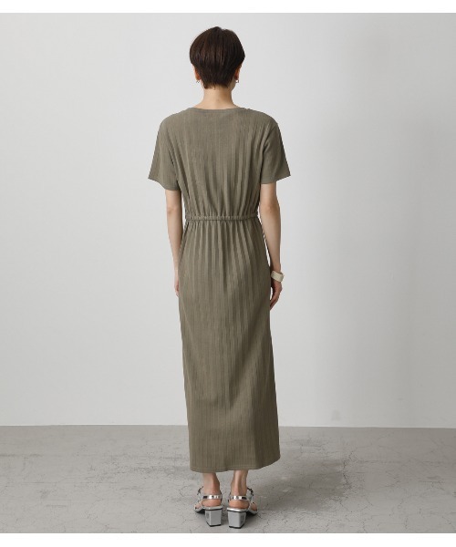 AZUL by moussy(アズールバイマウジー)の「RIB BLOUSING ONEPIECE/リブブラウジングワンピース(ワンピース・レディース・ブラック/ライトベージュ/カーキ/ダークオレンジ・MEDIUM/SMALL)」の15枚目の写真
