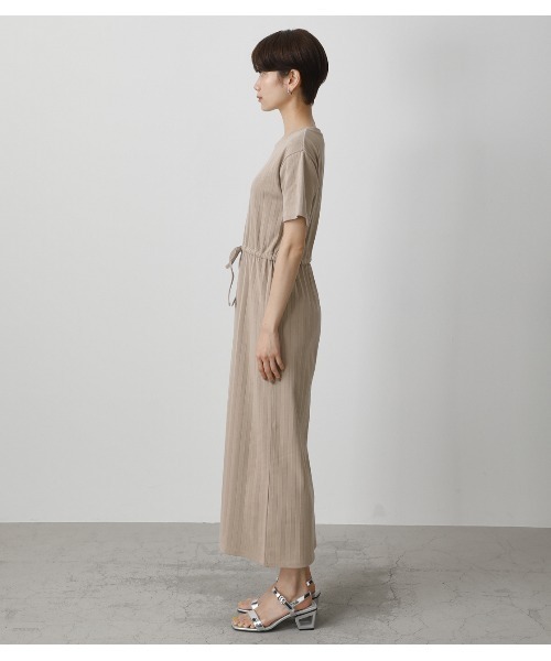 AZUL by moussy(アズールバイマウジー)の「RIB BLOUSING ONEPIECE/リブブラウジングワンピース(ワンピース・レディース・ブラック/ライトベージュ/カーキ/ダークオレンジ・MEDIUM/SMALL)」の16枚目の写真