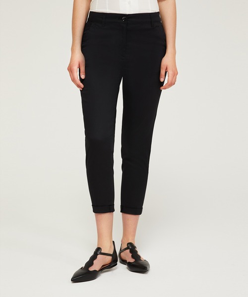 SISLEY（シスレー）の「ストレッチ裾ダブルシガレットパンツ（その他パンツ・レディース・ライトブルー/オフホワイト/ブラック/レモンイエロー・40/42/44/38）」の2枚目の写真