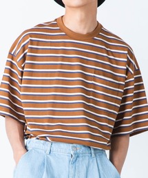 WEGO | WEGO/マルチボーダー半袖ビッグT(Tシャツ/カットソー)