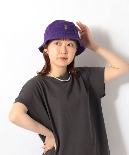 fredy repit（フレディレピ）の「ベアバケットハット21SS（ハット・レディース・オフホワイト/パープル/ブラック/ベージュ・FREE）」の8枚目の写真