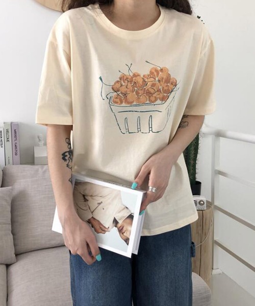 手書き風イラストｔシャツ