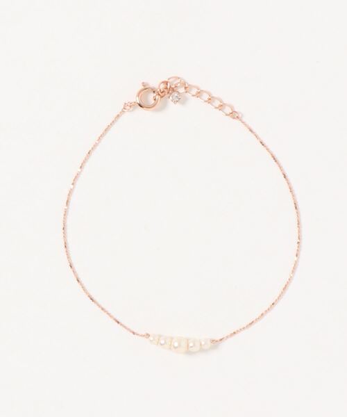 Three Four Time（ｽﾘｰﾌｫｰﾀｲﾑ）の「グラデパールブレスレット（ブレスレット・レディース・ゴールド/ピンクゴールド・FREE）」の4枚目の写真