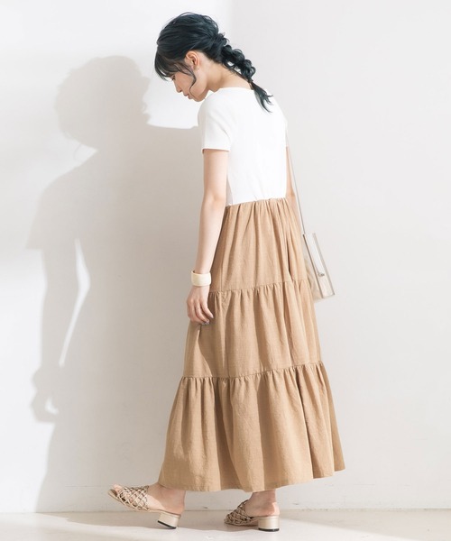 Newlyme(ニューリーミー)の「リブティアードワンピース(ワンピース・レディース・ブラック/ホワイト・MEDIUM/LARGE)」の15枚目の写真
