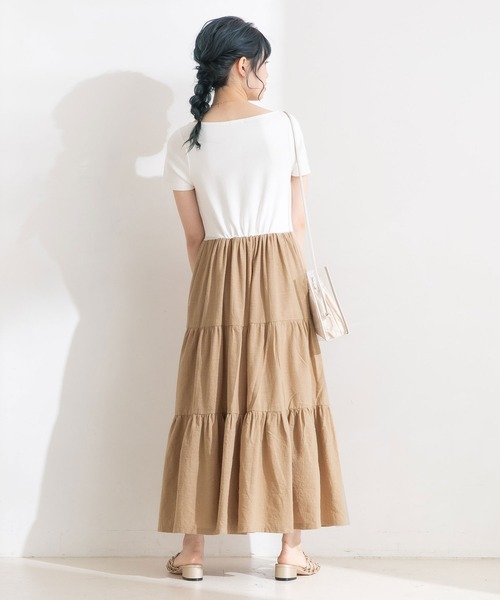 Newlyme(ニューリーミー)の「リブティアードワンピース(ワンピース・レディース・ブラック/ホワイト・MEDIUM/LARGE)」の12枚目の写真