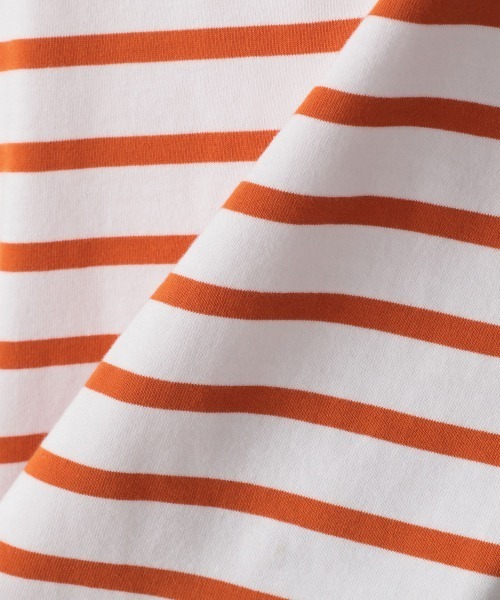 LOWRYS FARM（ローリーズファーム）の「ＵＳＡボーダーＳＳ　949103（Tシャツ/カットソー・レディース・ブラック/ネイビー/パープル/ピンク/オレンジ・FREE）」の16枚目の写真