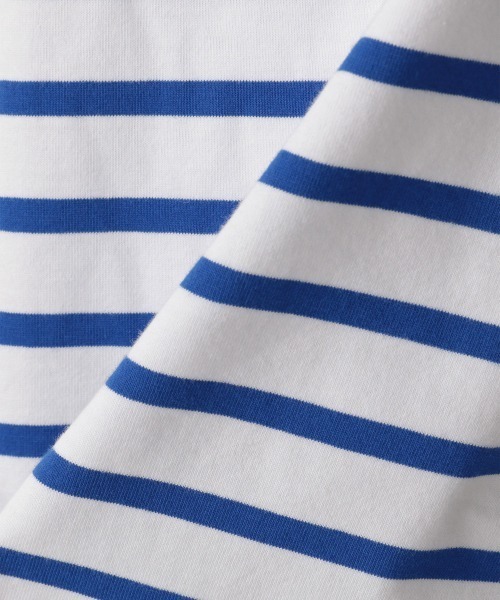 LOWRYS FARM（ローリーズファーム）の「ＵＳＡボーダーＳＳ　949103（Tシャツ/カットソー・レディース・ブラック/ネイビー/パープル/ピンク/オレンジ・FREE）」の17枚目の写真