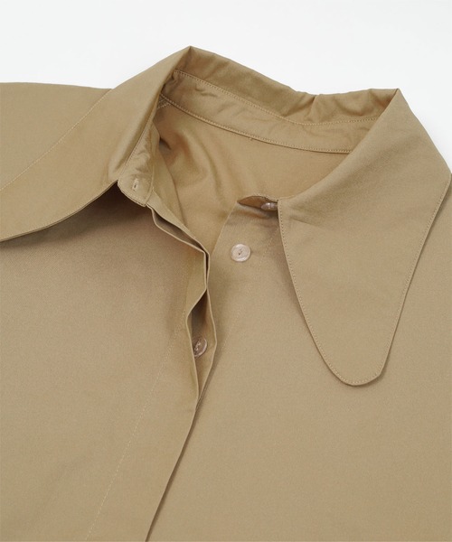 miette（ミエット）の「ﾃﾞｻﾞｲﾝｶﾗｰﾄﾞﾙﾏﾝﾜｲﾄﾞ比翼ｼｬﾂ（シャツ/ブラウス・レディース・ベージュ/ブラウン/オフホワイト・F）」の16枚目の写真