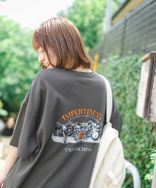 nemne store（ネンネストア）の「のびのびといきるアソートプリントTシャツ（Tシャツ/カットソー・レディース・ホワイト/ベージュ/オフホワイト/オレンジ/ブルー/アイボリー/ベージュ系その他/スミクロ・フリー）」の16枚目の写真