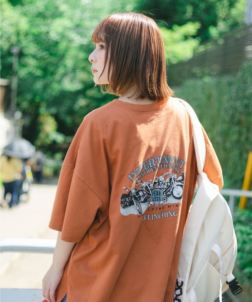 nemne store（ネンネストア）の「のびのびといきるアソートプリントTシャツ（Tシャツ/カットソー・レディース・ホワイト/ベージュ/オフホワイト/オレンジ/ブルー/アイボリー/ベージュ系その他/スミクロ・フリー）」の17枚目の写真