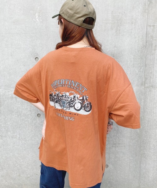 nemne store（ネンネストア）の「のびのびといきるアソートプリントTシャツ（Tシャツ/カットソー・レディース・ホワイト/ベージュ/オフホワイト/オレンジ/ブルー/アイボリー/ベージュ系その他/スミクロ・フリー）」の11枚目の写真