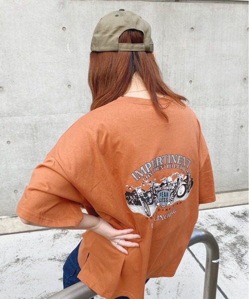 nemne store（ネンネストア）の「のびのびといきるアソートプリントTシャツ（Tシャツ/カットソー・レディース・ホワイト/ベージュ/オフホワイト/オレンジ/ブルー/アイボリー/ベージュ系その他/スミクロ・フリー）」の14枚目の写真