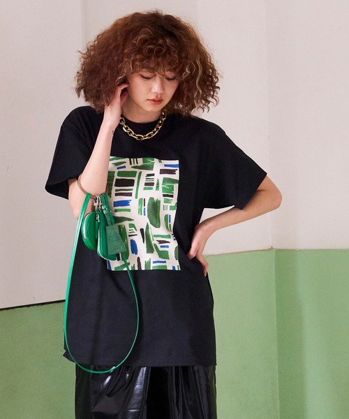 【Maison Special】アブストラクトプリントTシャツ MAISON SPECIAL（メゾンスペシャル）の「アブストラクトプリント