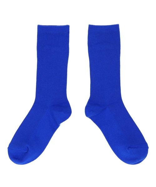 X-girl（エックスガール）の「EMBROIDERED SUNFLOWER LOGO RIB SOCKS（ソックス/靴下・レディース・ブラック/レッド/ブルー/ホワイト・ONE SIZE）」の5枚目の写真