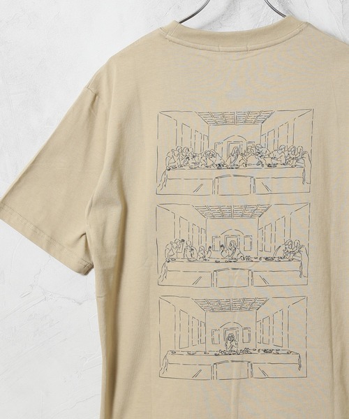 ALWAYS GOOD TIME(オルウェイズグッドタイム)の「【OVAL DICE/オーバルダイス】アートワークプリントTシャツ(ザ・トゥエルブ・アポストルズ)(Tシャツ/カットソー・メンズ・ホワイト/ブラック/ベージュ/サックスブルー・LL/M/L)」の4枚目の写真
