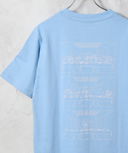 ALWAYS GOOD TIME(オルウェイズグッドタイム)の「【OVAL DICE/オーバルダイス】アートワークプリントTシャツ(ザ・トゥエルブ・アポストルズ)(Tシャツ/カットソー・メンズ・ホワイト/ブラック/ベージュ/サックスブルー・LL/M/L)」の1枚目の写真