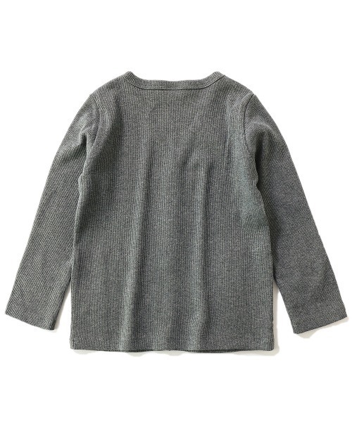 devirock(デビロック)の「無地リブVネックカーディガン(カーディガン/ボレロ・キッズ・カーキ/ブルー系その他2/ネイビー/ブルー系その他/ヘザーチャコール/チャコール/ダークグリーン/ラベンダー/スモークピンク/ワイン/パープル系その他/モカ/ブラック/ライトブラウン・80cm/90cm/100cm/110cm/120cm/130cm/140cm/150cm/160cm)」の21枚目の写真