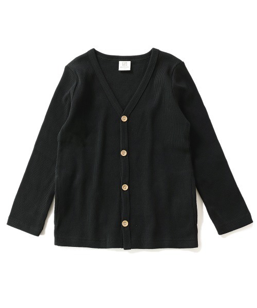 devirock(デビロック)の「無地リブVネックカーディガン(カーディガン/ボレロ・キッズ・カーキ/ブルー系その他2/ネイビー/ブルー系その他/ヘザーチャコール/チャコール/ダークグリーン/ラベンダー/スモークピンク/ワイン/パープル系その他/モカ/ブラック/ライトブラウン・80cm/90cm/100cm/110cm/120cm/130cm/140cm/150cm/160cm)」の22枚目の写真