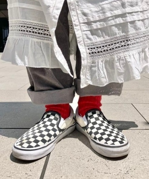 VANS スリッポン / チェッカー レディース : ZOZOTOWN Yahoo!店