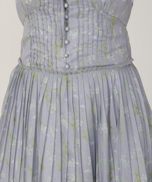 REDYAZEL（レディアゼル）の「シアーピンタックプリーツワンピース（ワンピース・レディース・イエロー/グレー/ネイビー/ミント・SMALL/MEDIUM）」の16枚目の写真