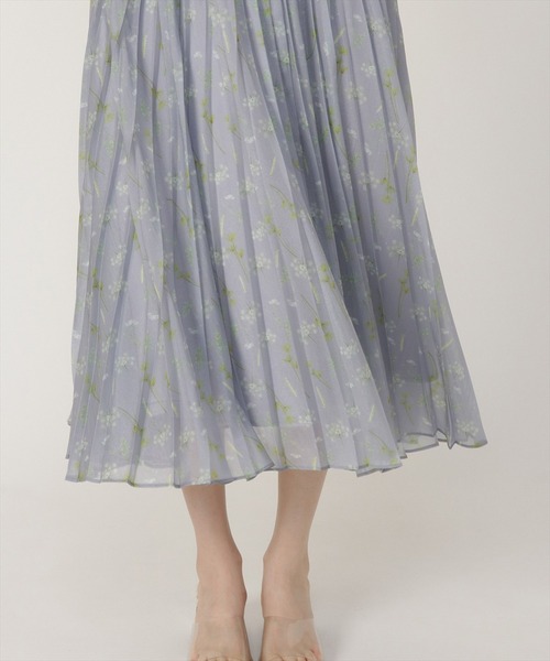 REDYAZEL（レディアゼル）の「シアーピンタックプリーツワンピース（ワンピース・レディース・イエロー/グレー/ネイビー/ミント・SMALL/MEDIUM）」の18枚目の写真