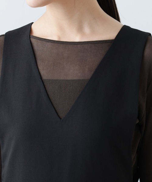 NANO universe（ナノユニバース）の「【WEB限定】プリーツジャンパースカート ノースリーブ（ジャンパースカート・レディース・カーキ/ブラック/ベージュ・マルチサイズ）」の10枚目の写真