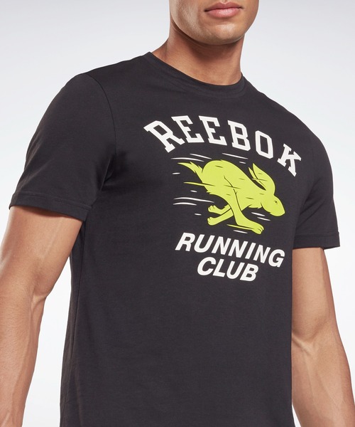 Reebok(リーボック)の「ランニング ノベルティ グラフィック Tシャツ / Running Novelty Graphic T-Shirt(Tシャツ/カットソー・メンズ・ヘザーグレー/ブラック・SMALL/MEDIUM/LARGE/X-LARGE/XX-LARGE/X-SMALL/XXX-LARGE)」の11枚目の写真