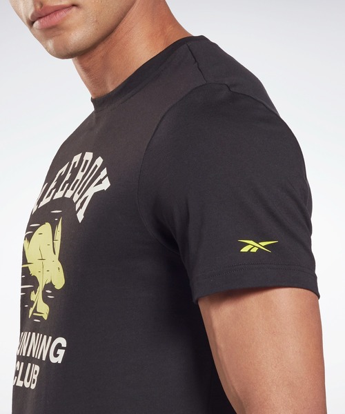 Reebok(リーボック)の「ランニング ノベルティ グラフィック Tシャツ / Running Novelty Graphic T-Shirt(Tシャツ/カットソー・メンズ・ヘザーグレー/ブラック・SMALL/MEDIUM/LARGE/X-LARGE/XX-LARGE/X-SMALL/XXX-LARGE)」の12枚目の写真