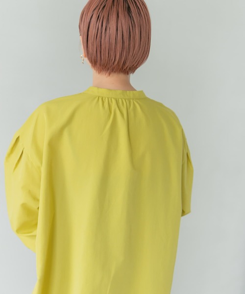 ITEMS URBANRESEARCH（アイテムズ アーバンリサーチ）の「フロントキルトシャツワンピース（シャツワンピース・レディース・オフホワイト/カーキ/マスタード・FREE）」の12枚目の写真