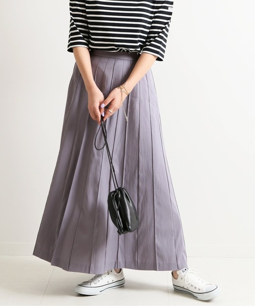 SLOBE IENA（スローブイエナ）の「ピンタックスカート◆（スカート・レディース・ブラック/パープル系その他・36/38）」の2枚目の写真