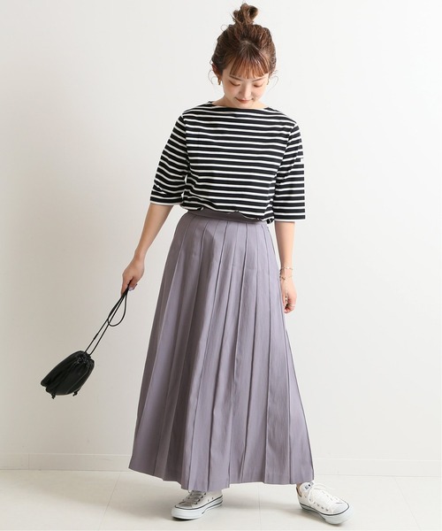 SLOBE IENA（スローブイエナ）の「ピンタックスカート◆（スカート・レディース・ブラック/パープル系その他・36/38）」の4枚目の写真