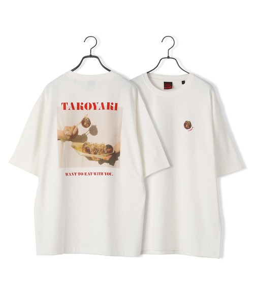 RAGEBLUE（レイジブルー）の「【築地銀だこ】コラボプリントTシャツ/959781（Tシャツ/カットソー・メンズ・ブラック系その他/ブラック/ベージュ/その他4/その他5/ダークブラウン/グリーン/オフホワイト/ホワイト/レッド/グレー系その他・MEDIUM/LARGE）」の3枚目の写真