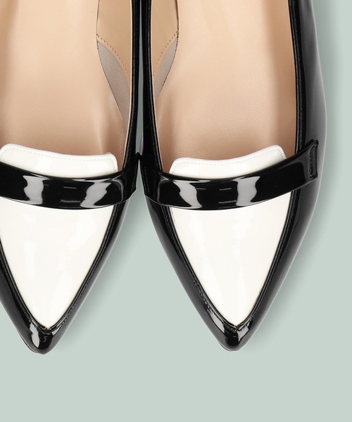 MAMIAN（マミアン）の「甲浅 ポインテッドトゥ ローファー（ローファー・レディース・ブラック系その他3/シルバー/シルバー系その他/ブラック×ホワイト/ダークブラウン/ブラウン/ブラック系その他4・24.5cm/23.5cm/22.0cm/23.0cm/25.0cm/21.5cm/24.0cm/22.5cm/25.5cm）」の20枚目の写真