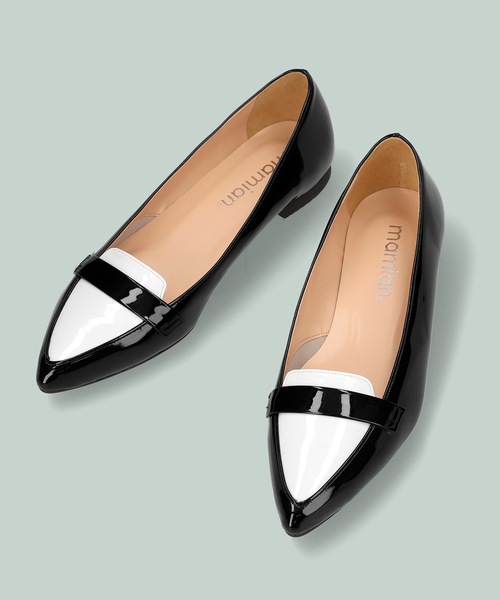 MAMIAN（マミアン）の「甲浅 ポインテッドトゥ ローファー（ローファー・レディース・ブラック系その他3/シルバー/シルバー系その他/ブラック×ホワイト/ダークブラウン/ブラウン/ブラック系その他4・24.5cm/23.5cm/22.0cm/23.0cm/25.0cm/21.5cm/24.0cm/22.5cm/25.5cm）」の22枚目の写真