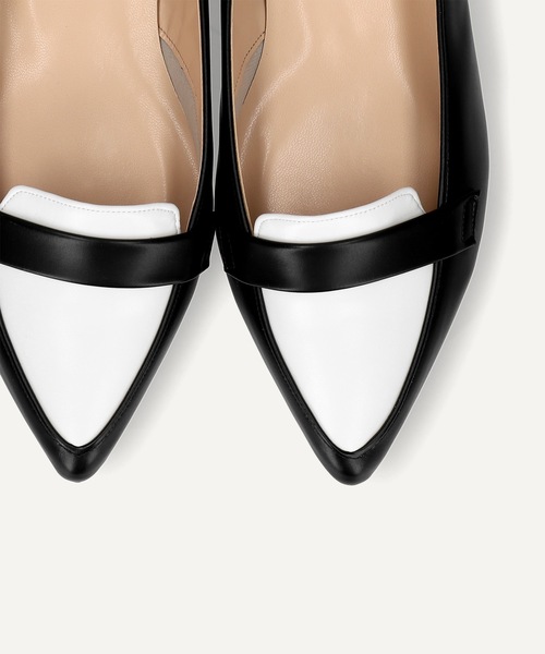 MAMIAN（マミアン）の「甲浅 ポインテッドトゥ ローファー（ローファー・レディース・ブラック系その他3/シルバー/シルバー系その他/ブラック×ホワイト/ダークブラウン/ブラウン/ブラック系その他4・24.5cm/23.5cm/22.0cm/23.0cm/25.0cm/21.5cm/24.0cm/22.5cm/25.5cm）」の10枚目の写真