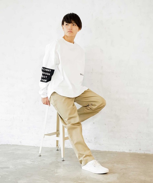 オンラインストア新作 Silas Tシャツ カットソー トップス Dolman ドルマンスリーブ Sleeve コントラスト ドルマンスリーブ Tee サイラス ロンt Ls Contrast 割引あり