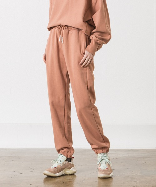 ALLUMER（アリュメール）の「スウェットジョガーパンツ（スウェットパンツ・レディース・ブラック/ベージュ/ピンク/グリーン/アイボリー/サンドベージュ・1）」の6枚目の写真