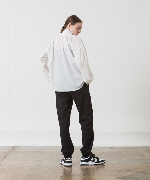 ALLUMER（アリュメール）の「スウェットジョガーパンツ（スウェットパンツ・レディース・ブラック/ベージュ/ピンク/グリーン/アイボリー/サンドベージュ・1）」の7枚目の写真