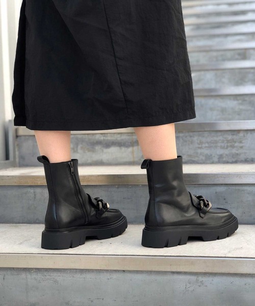 ASH（アッシュ）の「【URBAN CHAIN】チェーンブーツ（ブーツ・レディース・ブラック・35/36/38/37/39）」の2枚目の写真