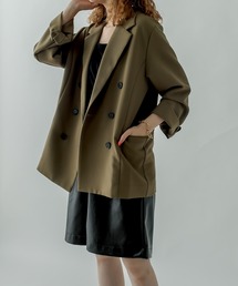 mystic | ダブルテーラージャケット(テーラードジャケット)