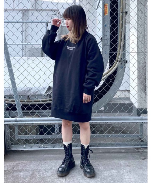 MILKFED.(ミルクフェド)の「MINI EMBROIDERED SWEAT DRESS(ワンピース・レディース・ベージュ/オフホワイト/ブラック/ライトグリーン・ONE SIZE)」の3枚目の写真