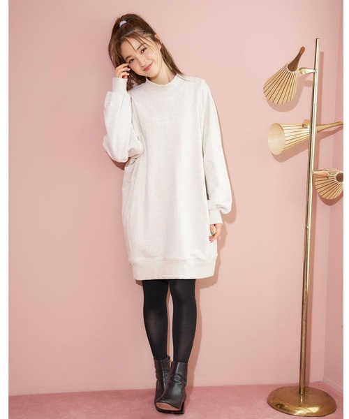 MILKFED.(ミルクフェド)の「MINI EMBROIDERED SWEAT DRESS(ワンピース・レディース・ベージュ/オフホワイト/ブラック/ライトグリーン・ONE SIZE)」の20枚目の写真