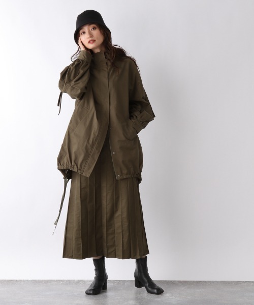 JEANASIS(ジーナシス)の「コットンナイロンピンタックプリーツスカート/237807(スカート・レディース・ベージュ/カーキ・SMALL/MEDIUM)」の6枚目の写真