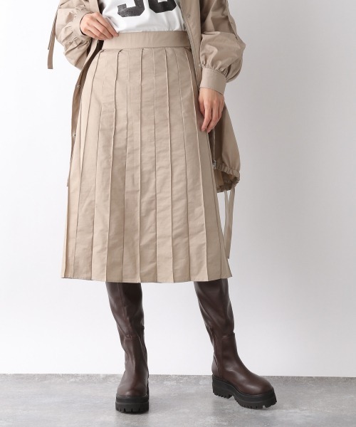 JEANASIS(ジーナシス)の「コットンナイロンピンタックプリーツスカート/237807(スカート・レディース・ベージュ/カーキ・SMALL/MEDIUM)」の8枚目の写真
