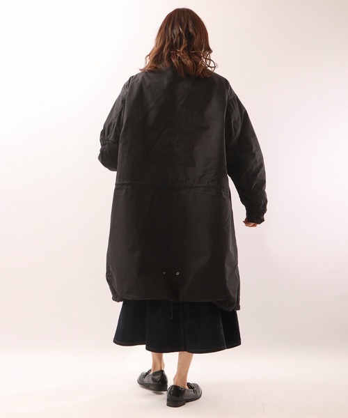 Revo.(レボ)の「コットンナイロンツイルスタンドカラーモッズコート(モッズコート・メンズ・ブラック/オリーブ/アイボリー・M/L)」の9枚目の写真