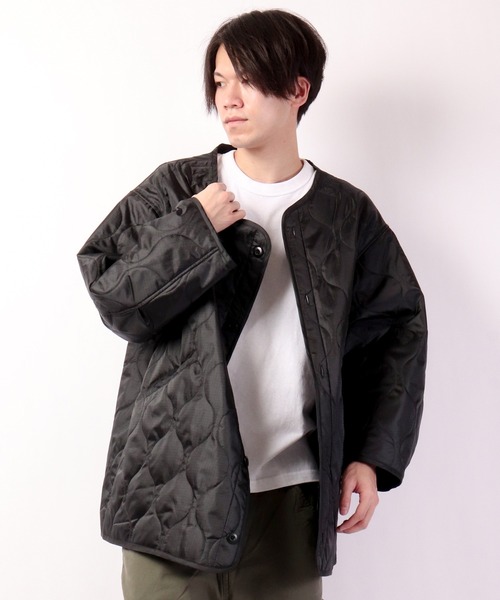 Revo.(レボ)の「コットンナイロンツイルスタンドカラーモッズコート(モッズコート・メンズ・ブラック/オリーブ/アイボリー・M/L)」の15枚目の写真